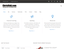 Tablet Screenshot of chriskidd.com